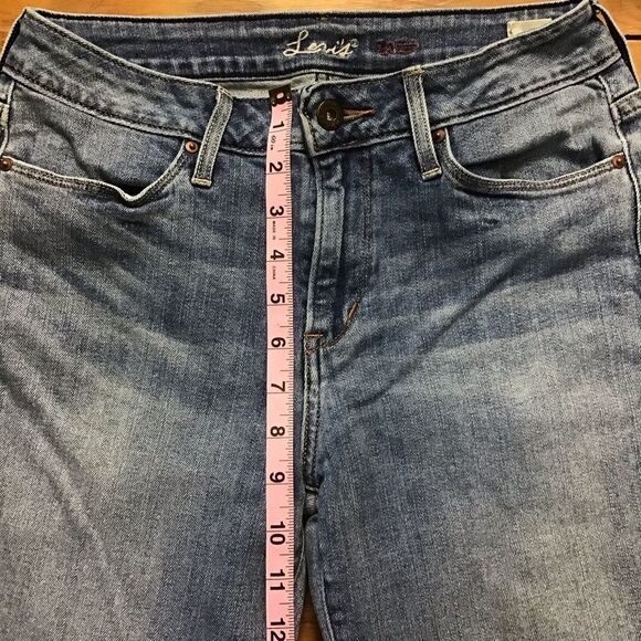 Y2K levis jeans size 29 jegging mid/high rise waist stretch lightwash blue denim - Picture 9 of 13